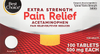 Extra Strength Pain Relief, Acetaminophen Tablets - 100ct Box