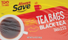 Tagless Tea Bags, 100ct  - 5.6oz Box
