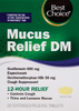 BEST CHOICE MUCUS RELIEF DM 600MG + 30MG EXTENDED-RELEASE CAPLET 20CT