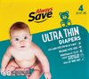 Ultra Thin Diapers, Sz 4 - 60ct Box