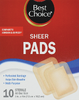3 x 4 Sterile Sheer Pads - 10ct Box