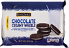 Chocolate Creamy Wheels Sandwich Cookies with Vanilla Creme Filling