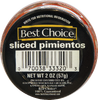 Sliced Pimientos - 2oz Glass Jar