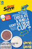 Chocolate & Vanilla Light Icecream Cups, 18ct - 54oz Box