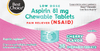 Chewable Low Dose Aspirin, Cherry Flavor - 81ct Box