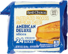 Deluxe American Sliced Cheese - 16oz Package