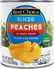 Sliced Yellow Cling Peaches in Heavy Syrup