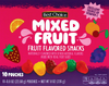 FRUIT SHAPE SNACKS 8 Oz (226 grams) 10 ct