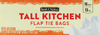 Tall Kitchen Bags Flap Tie 13 Gal