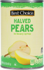 Halved Pears in Heavy Syrup