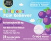 Child Non-Aspirin Pain Relief Chew Grape