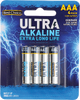 AAA Ultra Alkaline Batteries, 4ct