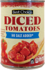Diced Tomatoes, No Salt Added - 14oz Can