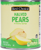 Halved Pears in Heavy Syrup