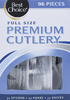 Assorted Crystal Plastic Cutlery