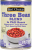 Three Bean Blend in Chili Sauce - 15oz Can