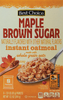 Maple Brown Sugar Instant Oatmeal