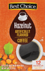 Hazelnut Artificially Flavored Single Serve Coffee Pods - 12ct