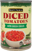 Diced Tomatoes w/ Green Chilies Mild - 10oz Can