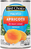 Halved Unpeeled Apricots in Heavy Syrup