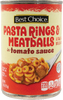 Pasta Rings & Meatballs in Tomato Sauce 
