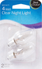4W Clear Night Light, 2ct