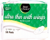 Regular Ultra Thin Pads with Wings - 18ct Nonsealable Pack