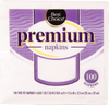 Premium Napkins - 100ct Plastic Pack