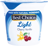 Light Cherry Vanilla Yogurt - 6oz Cup