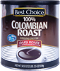 100% Colombian Roast Ground Coffee Can